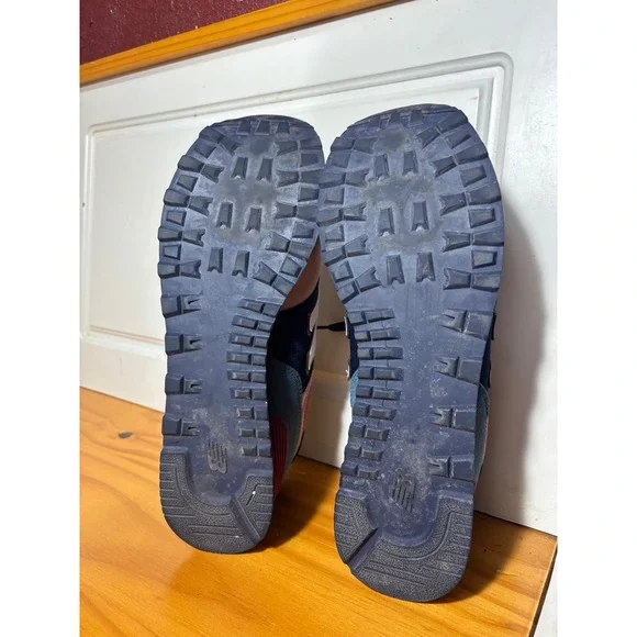 New Balance 574 Mens Casual Lifestyle Shoes Navy Pink Teal White N Logo size 11 - Picture 9 of 11